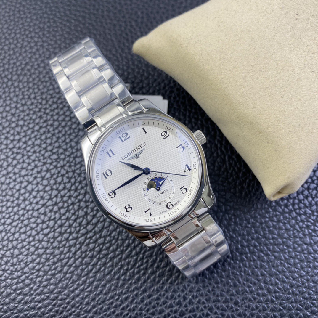 ロンジン「Longines」Master Collection 月相メンズウォッチ42MM