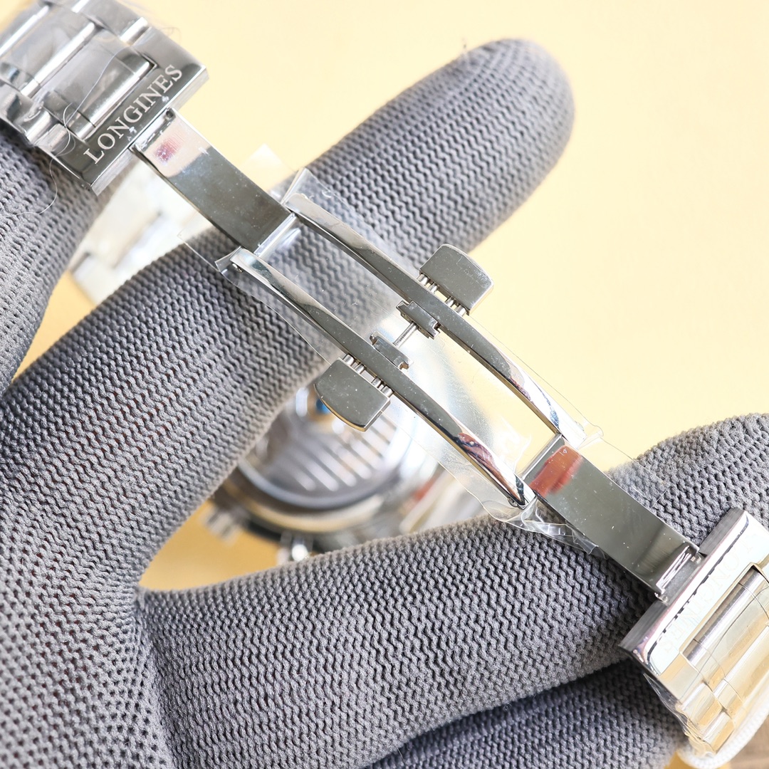 ロンジン「Longines」マスターコレクション 八針月相 クロノグラフ メンズウォッチ 40mm