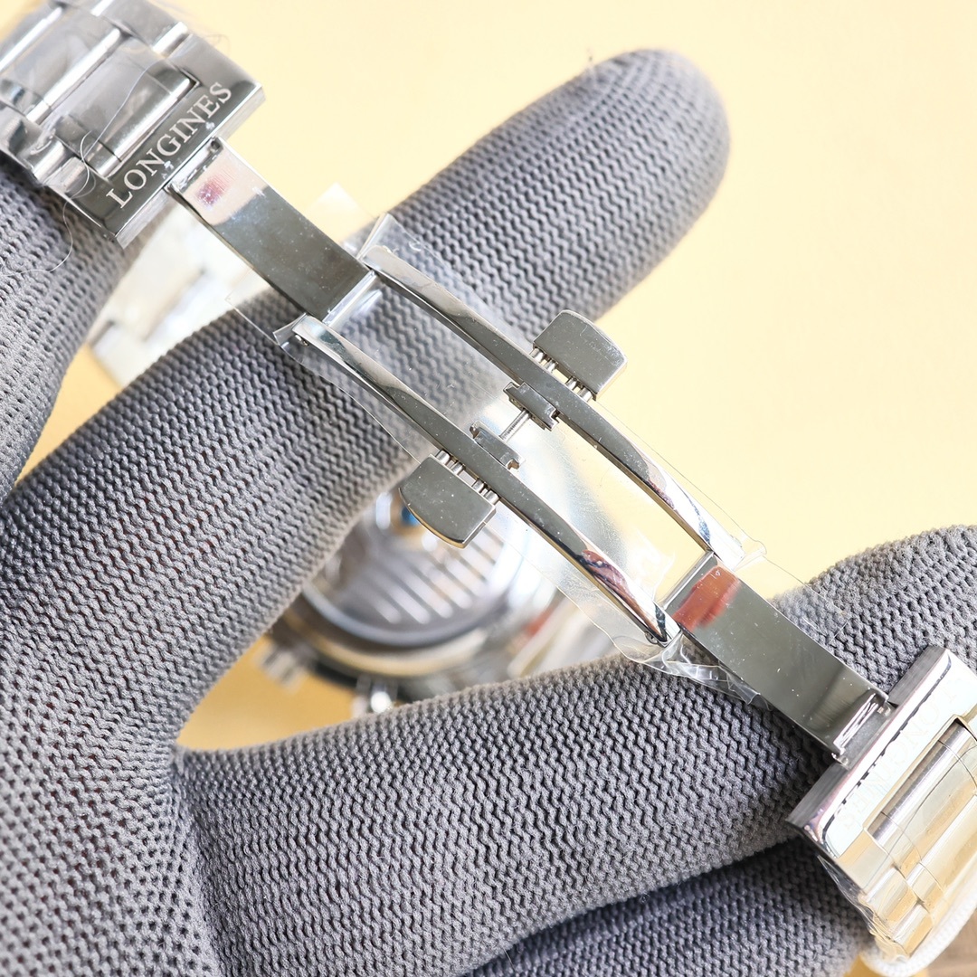 ロンジン「Longines」マスターコレクション 八針月相 クロノグラフ メンズウォッチ 40mm