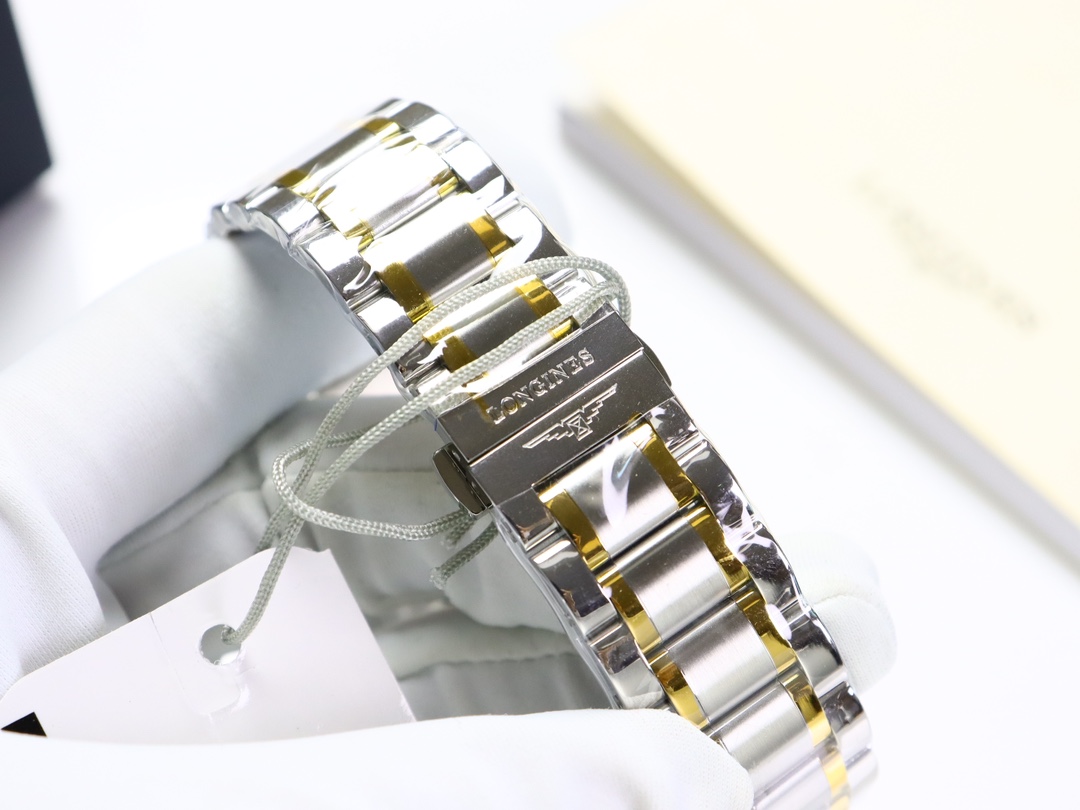 ロンジン「Longines」マスターコレクション サファイアクリスタル メンズウォッチ 40mm