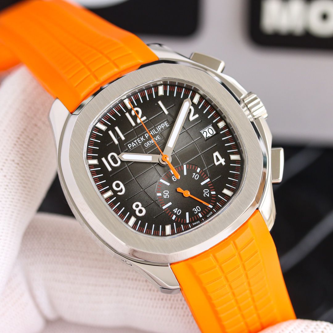 パテック フィリップ「Patek Philippe」メンズ マルチファンクション メカニカルウォッチ アクアノート 5968A-001 42MM