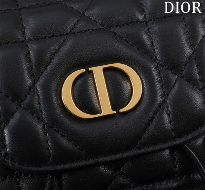 ディオール「Dior」カロ バックパック スモール ラージキャンバスキルト