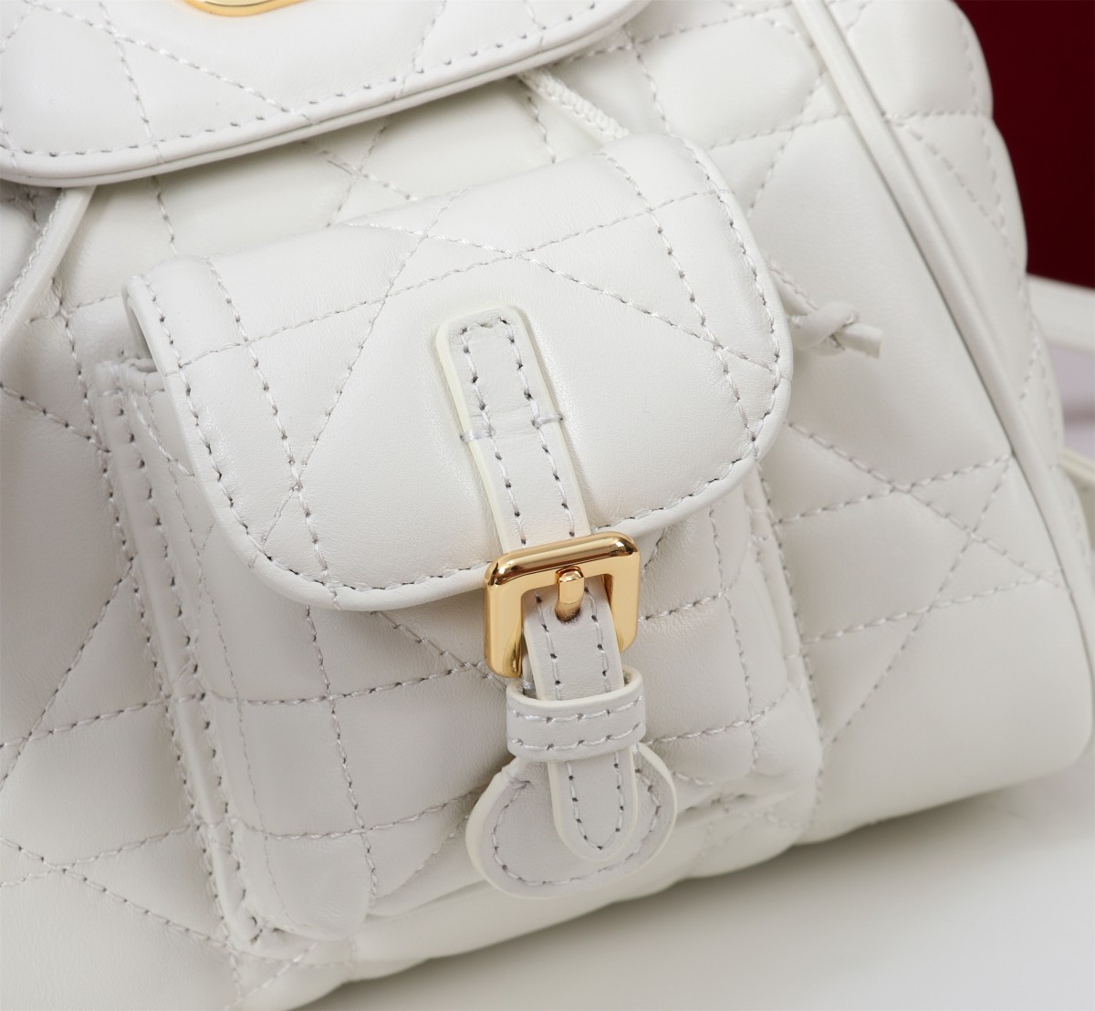 ディオール「Dior」カロ バックパック スモール ラージキャンバスキルト