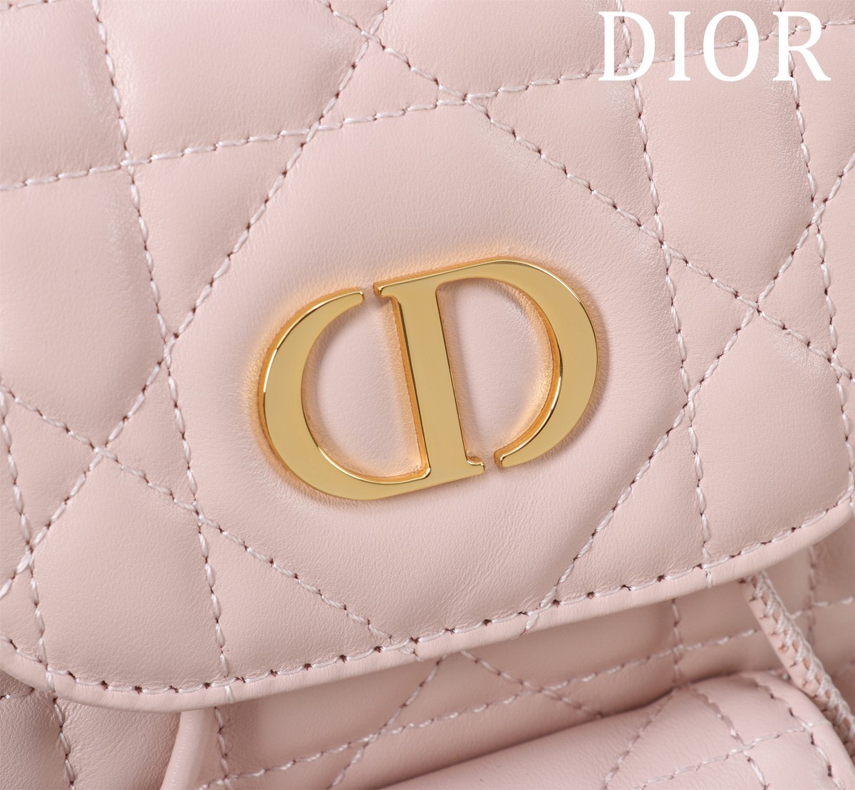 ディオール「Dior」カロ バックパック スモール ラージキャンバスキルト