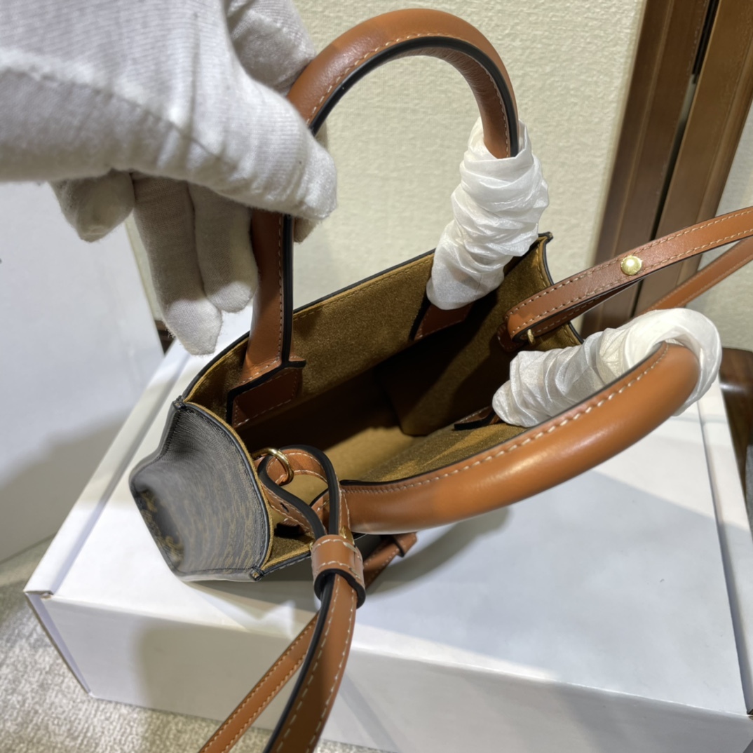 セリーヌ「Celine」Mini Cabas レザートート