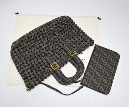 フェンディ「Fendi」FF Tote メディウム ショルダーバッグ