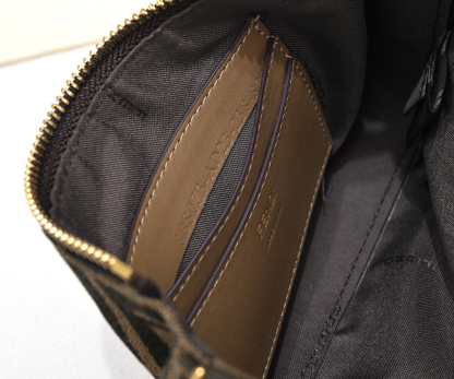 フェンディ「Fendi」Baguette FFジャカード ミニ ショルダーバッグ