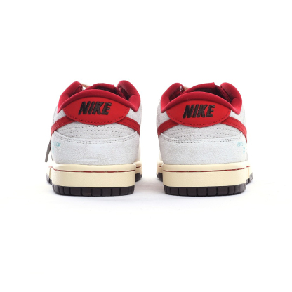 「コラボモデル」Louis Vuitton x Nike   コラボ - オフホワイト×レッドスウッシュ" スニーカー