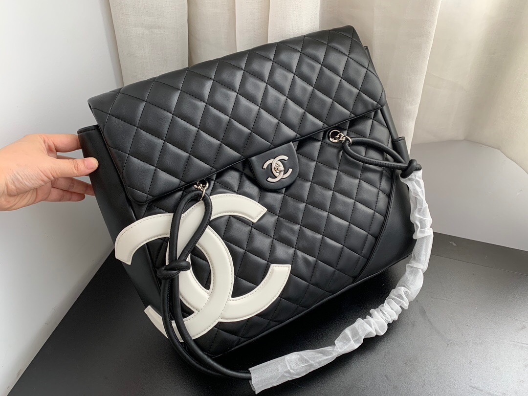 シャネル「Chanel」ヴィンテージ カンボン ショルダーバッグ レディース ラージサイズ