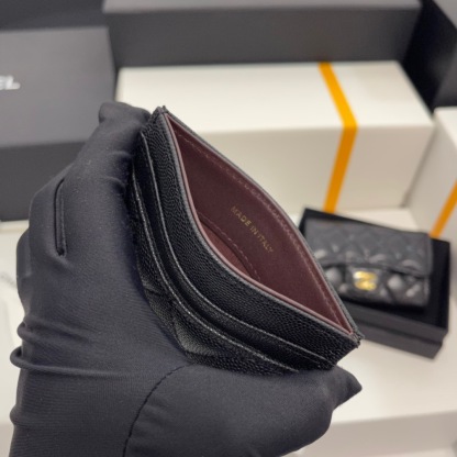シャネル「Chanel」クラシック カヴィアレザー カードケース