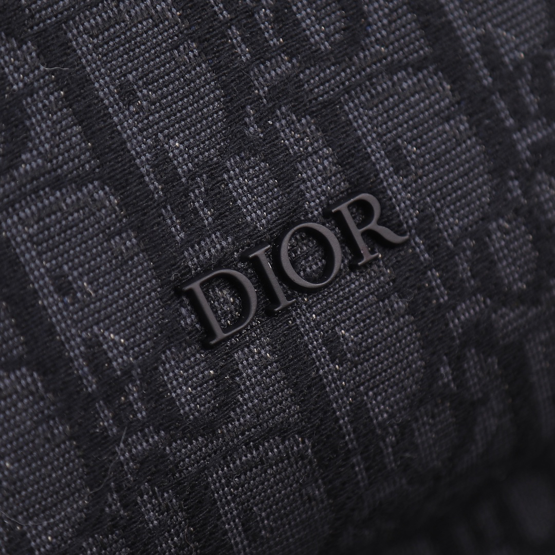 ディオール「Dior」ライダー バックパック ベージュ＆ブラック オブリーク プリント