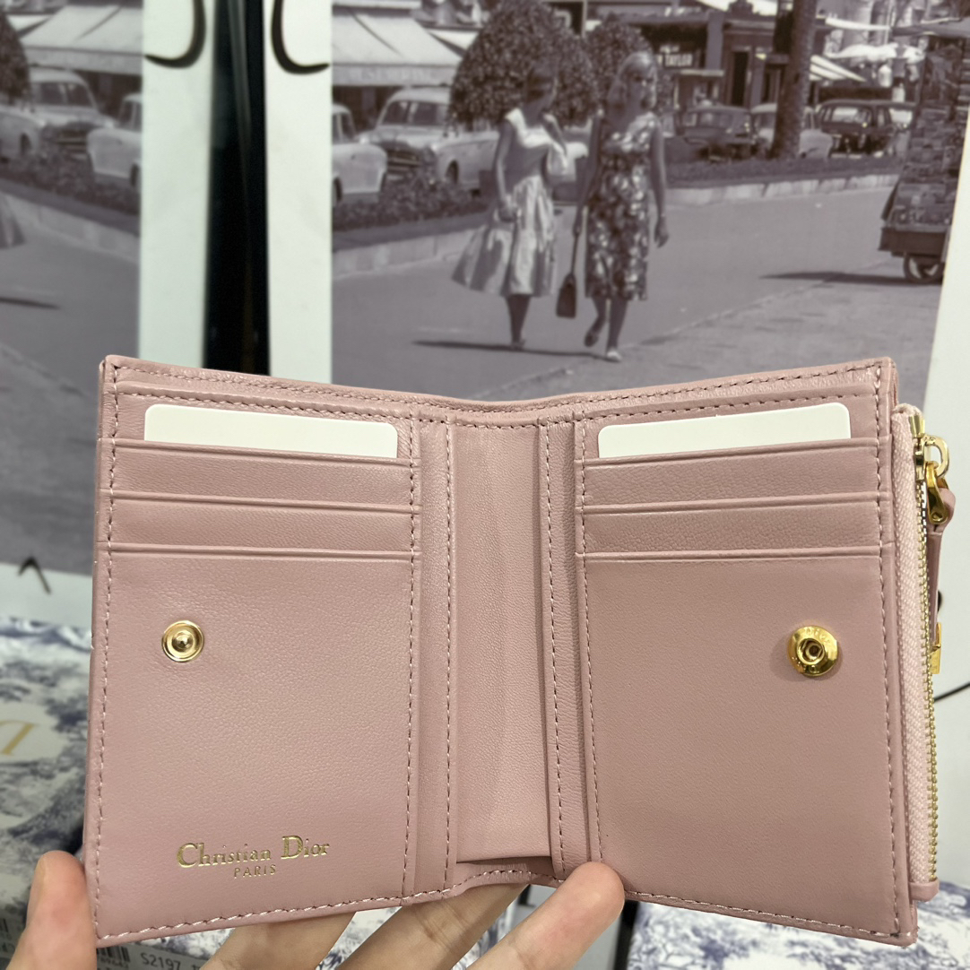 ディオール「Dior」30モンターニュ ダリア ウォレット ラムスキン