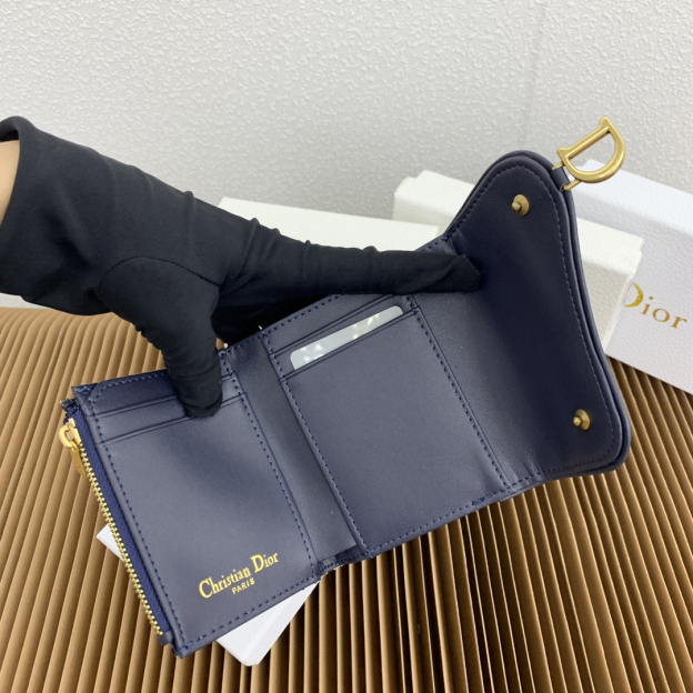 ディオール「Dior」サドル ロータス ウォレット オブリーク プリント