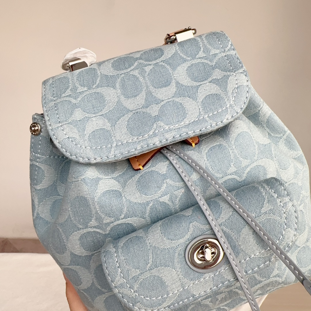 コーチ「Coach」Chambray デニム ミニバックパック