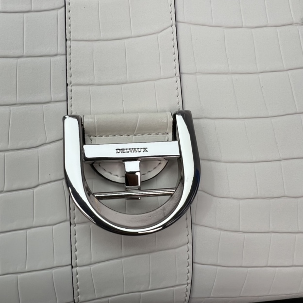 デルヴォー「Delvaux」Crocodile Embossed ショルダーバッグ