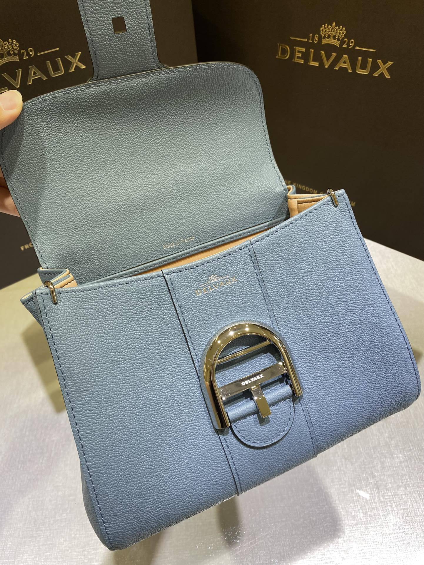 デルヴォー「Delvaux」Brillant Mini Pacific ショルダーバッグ
