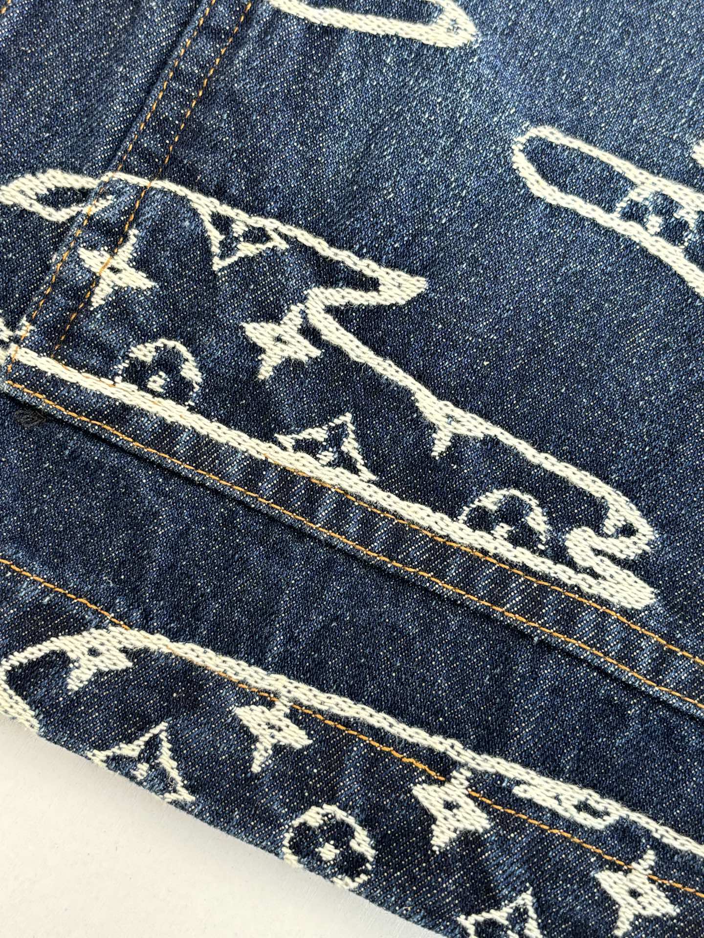 ルイ・ヴィトン「Louis Vuitton」SS25 クラウドジャカード デニムジャケット