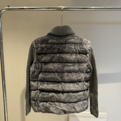 モンクレール「Moncler」パネルジップアップ ダウンジャケット
