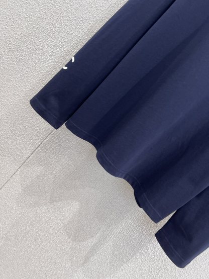 シャネル「Chanel」メタリック ダブルC ロングスリーブ Tシャツ