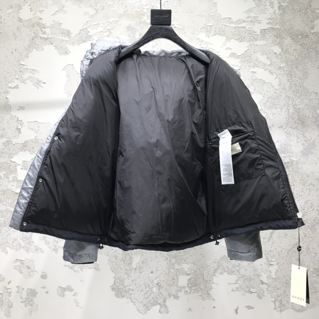 グッチ「Gucci」ダブルG ジャカード ダウンジャケット