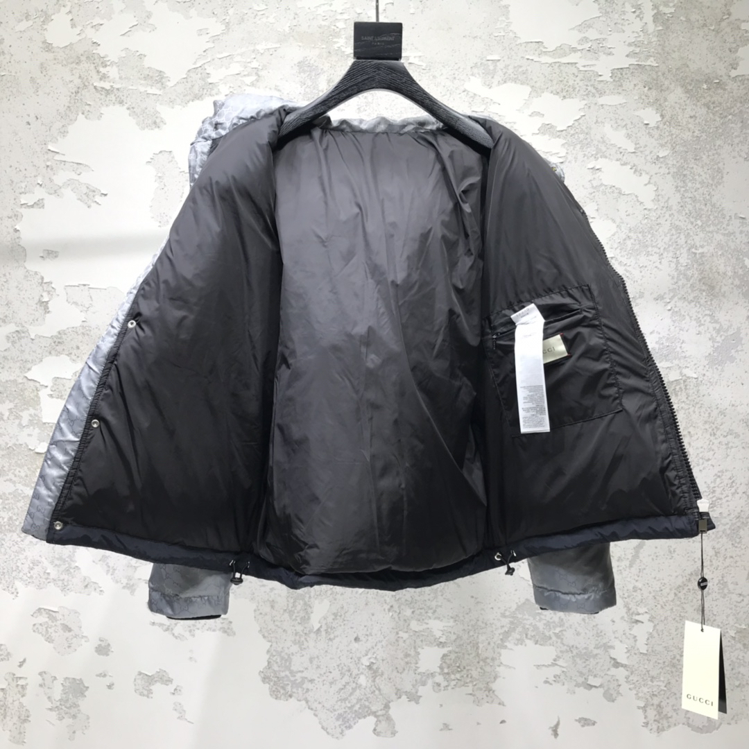 グッチ「Gucci」ダブルG ジャカード ダウンジャケット