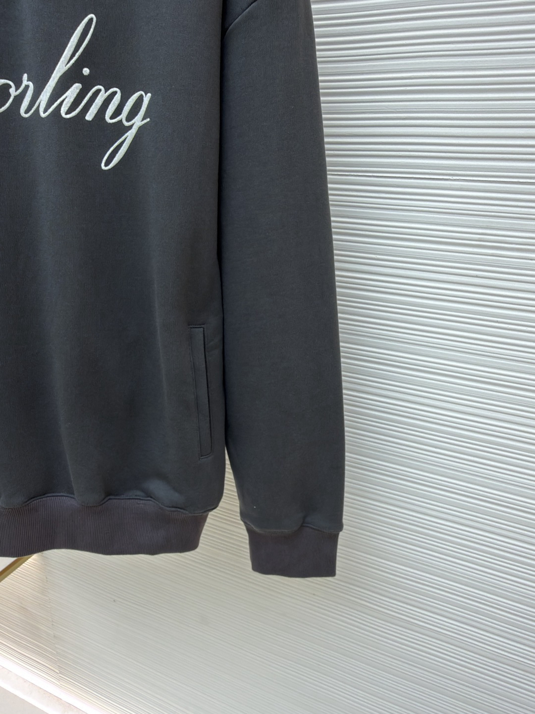 ディオール「Dior」ランニングプリント ハーフジップ スウェットシャツ