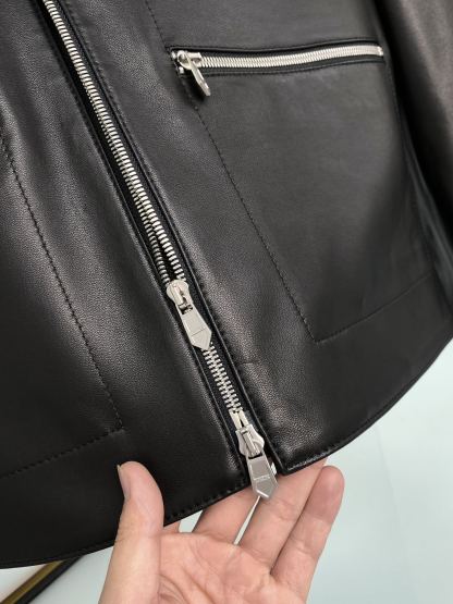 エルメス「Hermès」アイコニック レザー ライダー ジャケット 