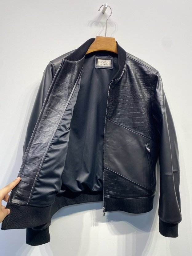 エルメス「Hermès」グレネ カルフスキン ボンバー ジャケット