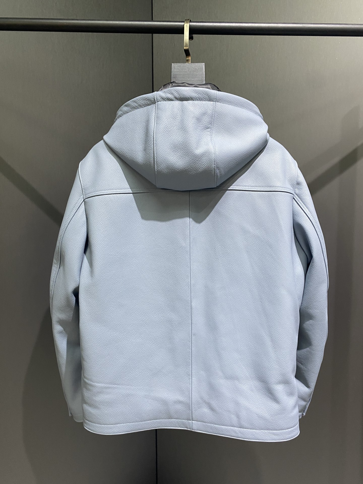 エルメス「Hermès」トップレザー フーデッド ジャケット