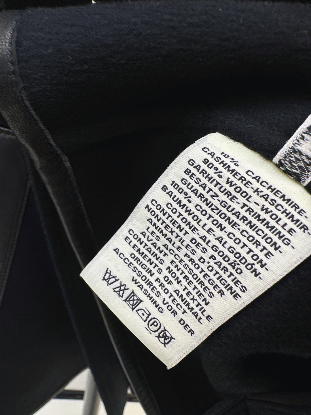 エルメス「Hermès」レザーパネル スタンドカラー ジャケット