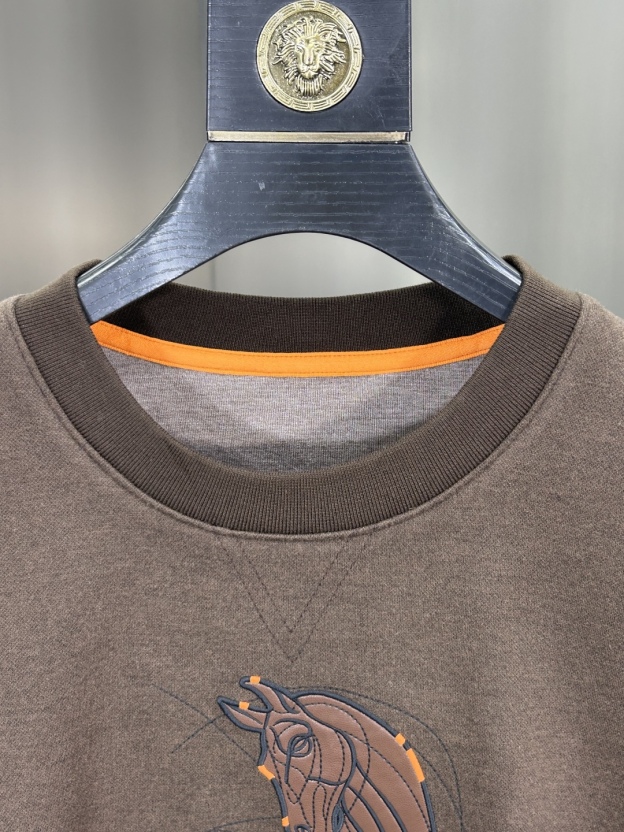 エルメス「Hermès」ウールブレンド クルーネック スウェットシャツ