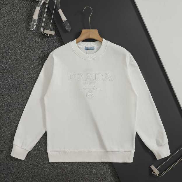 プラダ「Prada」ユニセックス クルーネック スウェットシャツ