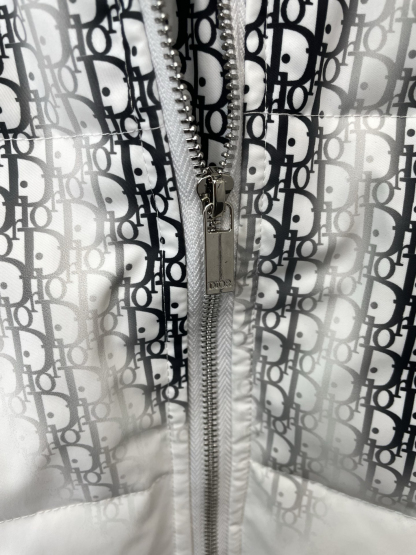 ディオール「Dior」スタンドカラー ジャカード キルト ダウン ジャケット