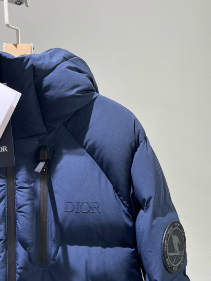 ディオール「Dior」スタンドカラー ジャカード キルト ダウン ジャケット
