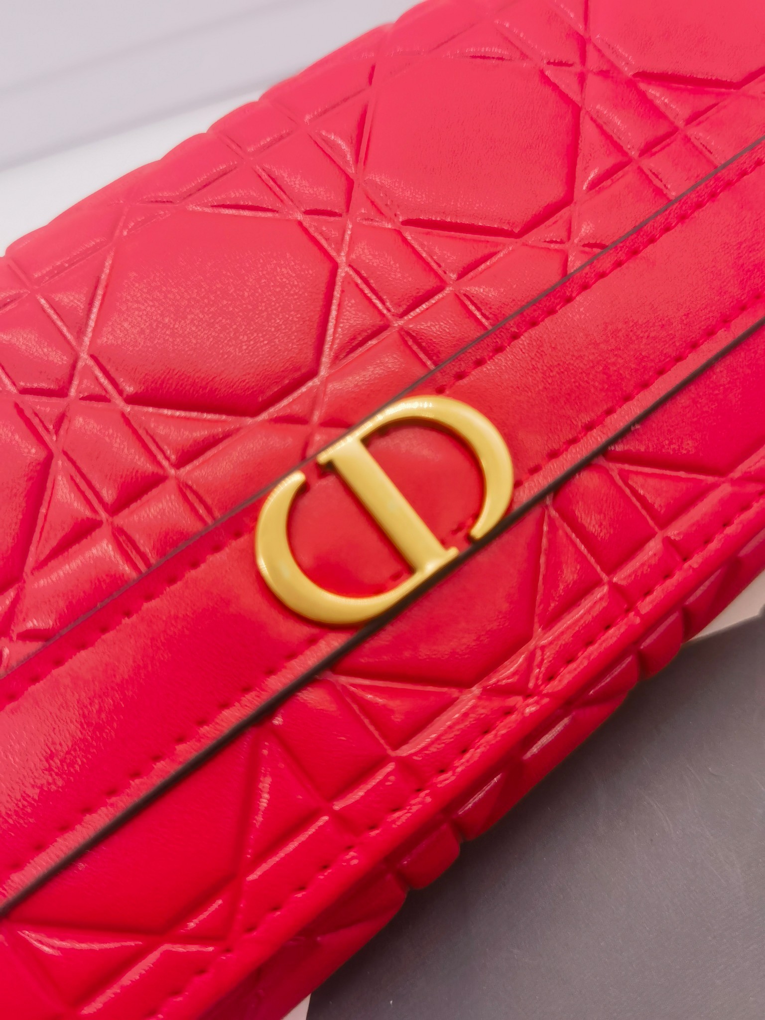 ディオール「Dior」Caro Orchid ロングウォレット