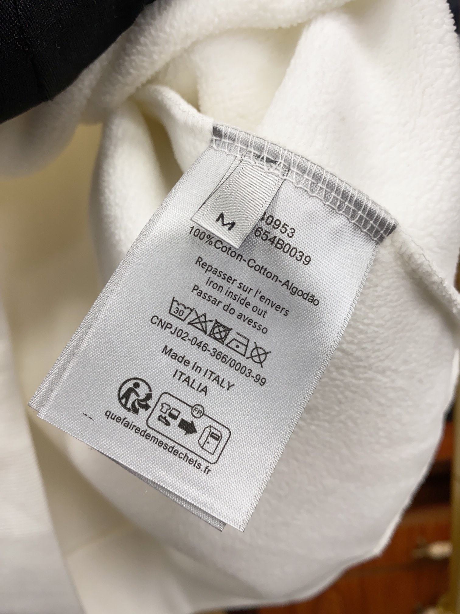 ディオール「Dior」エンブレム タオル刺繍 スウェットシャツ