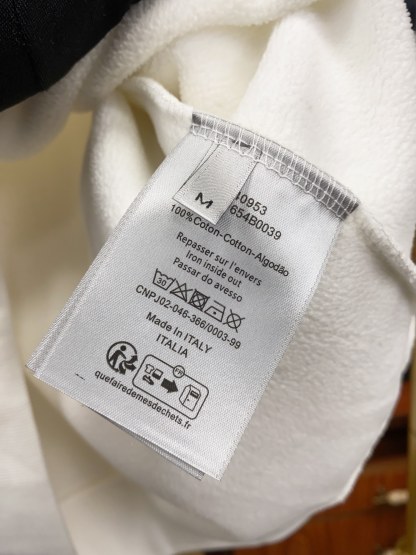 ディオール「Dior」エンブレム タオル刺繍 スウェットシャツ