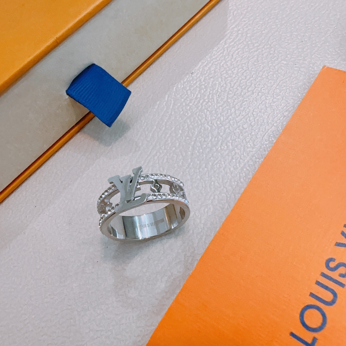 ルイ・ヴィトン「Louis Vuitton」Mosaic Thin Ringリング