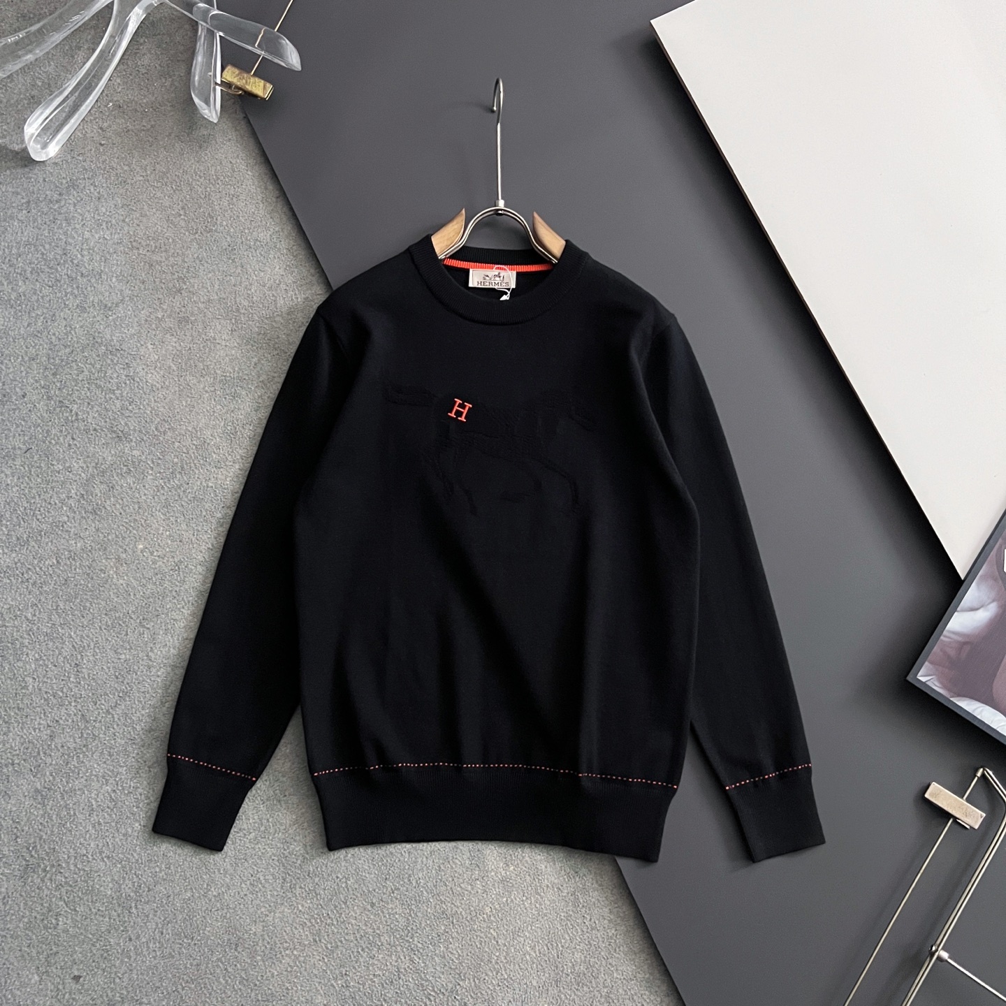 エルメス「Hermès」Hリフト プルオーバー ニット