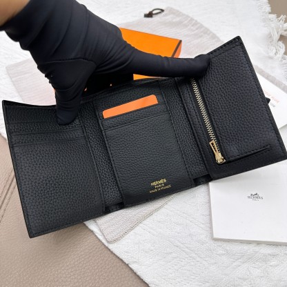 エルメス「Hermès」トゴレザー トリフォールドウォレット カードケース