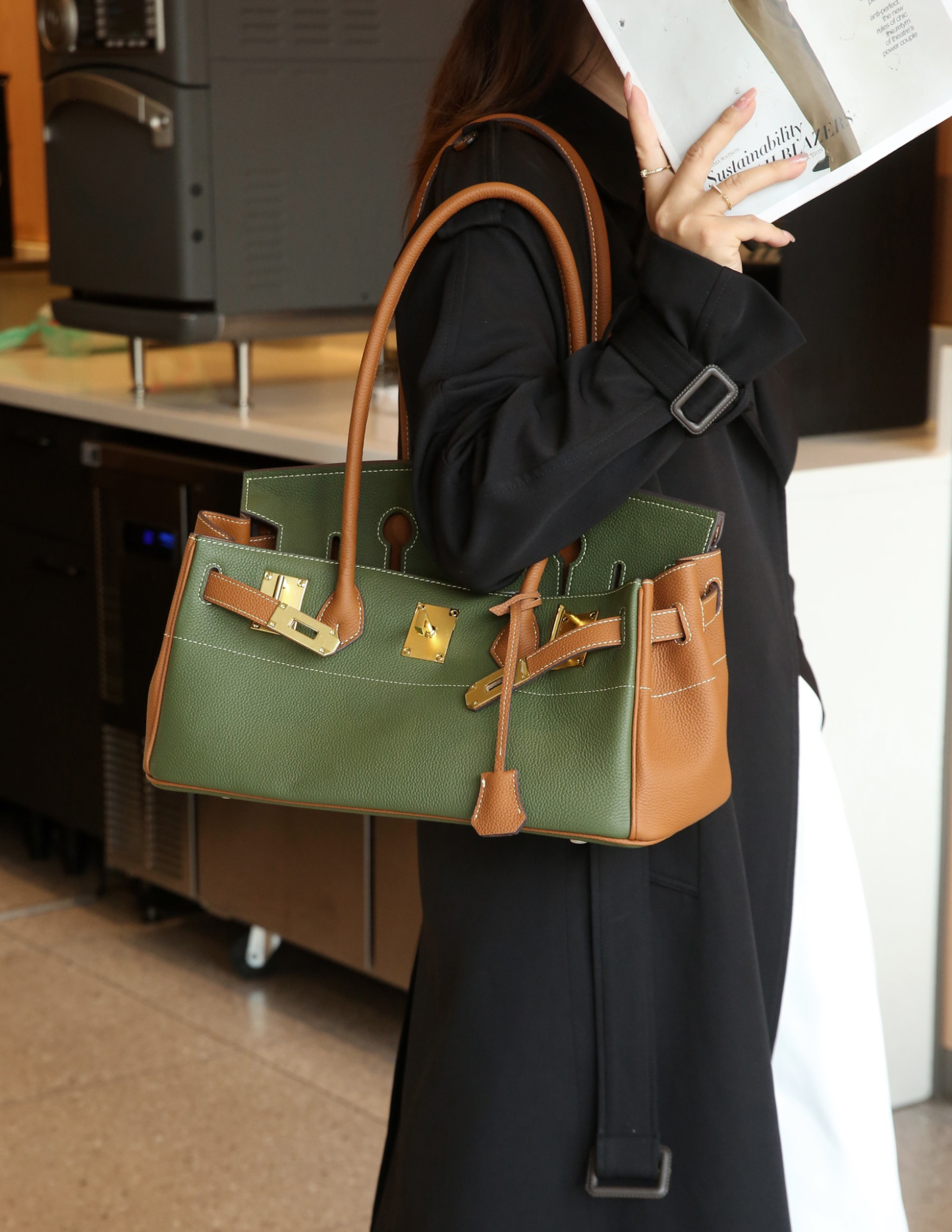 エルメス「Hermès」プラム バッグ ショルダーバッグ