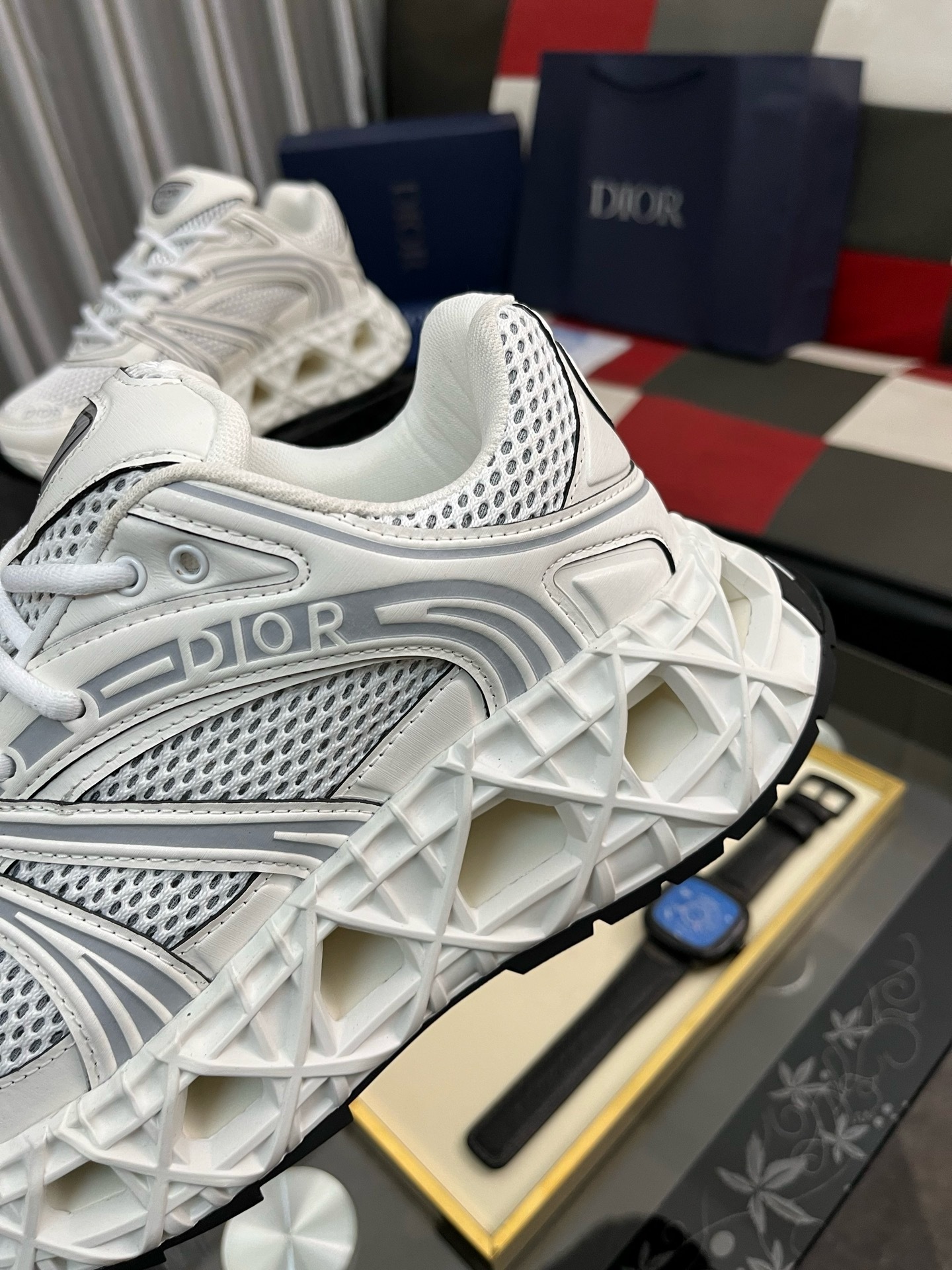 ディオール「Dior」プレミアム レザー カジュアル スニーカー