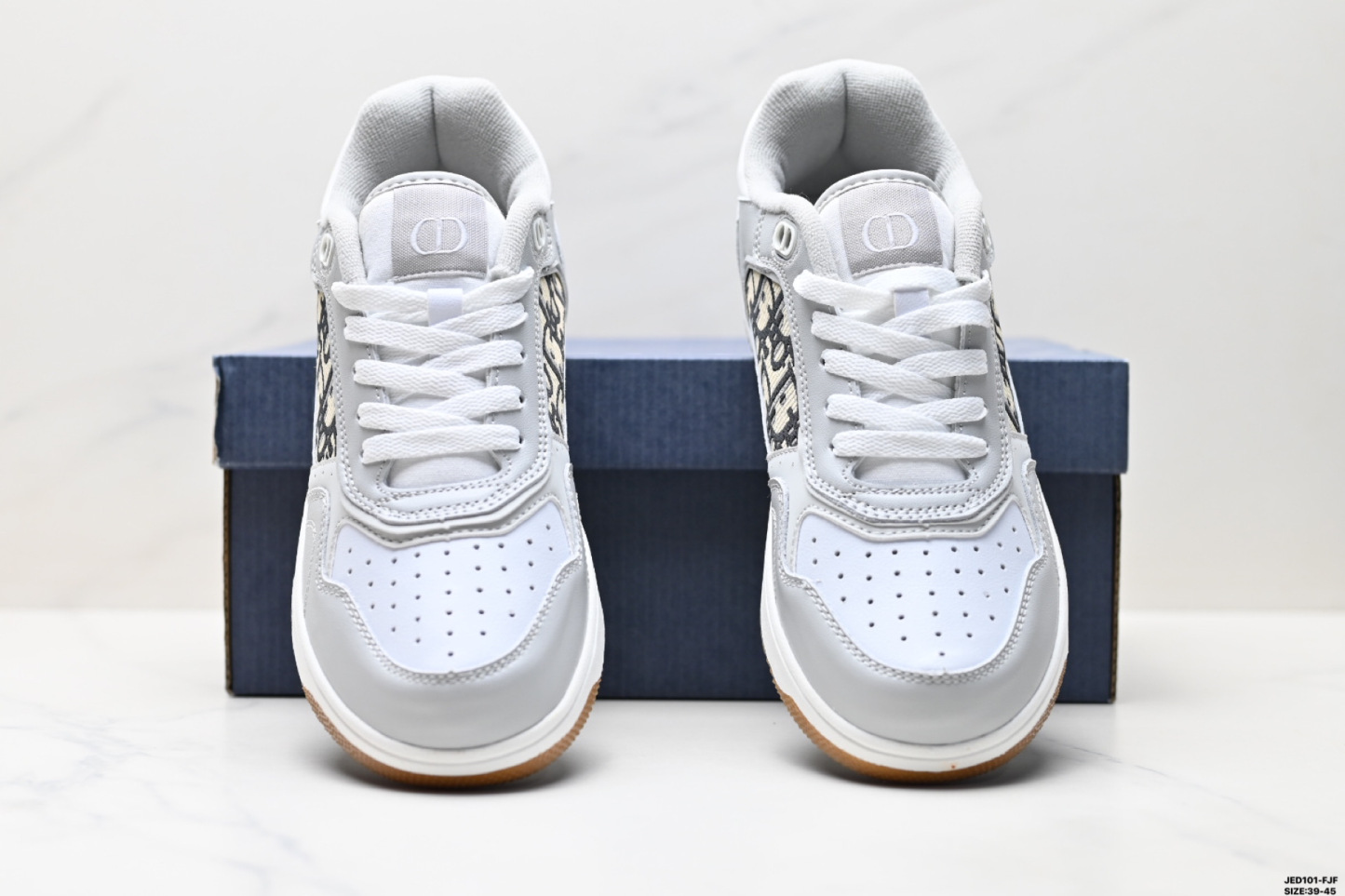 ディオール「Dior」  B27 レザー＆メッシュ カジュアル スニーカー