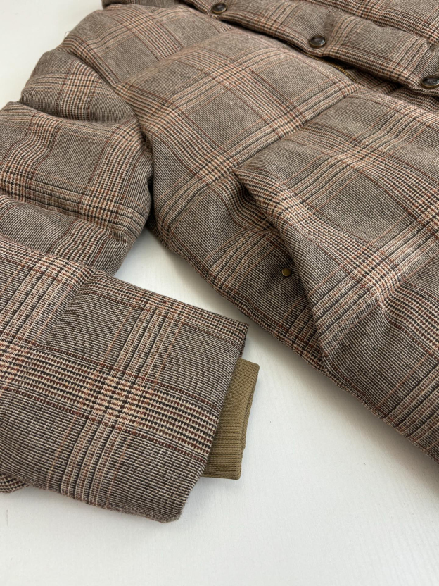 ルイ・ヴィトン「Louis Vuitton」26SS 早春 プリンス オブ ウェールズ チェック ダウンジャケット