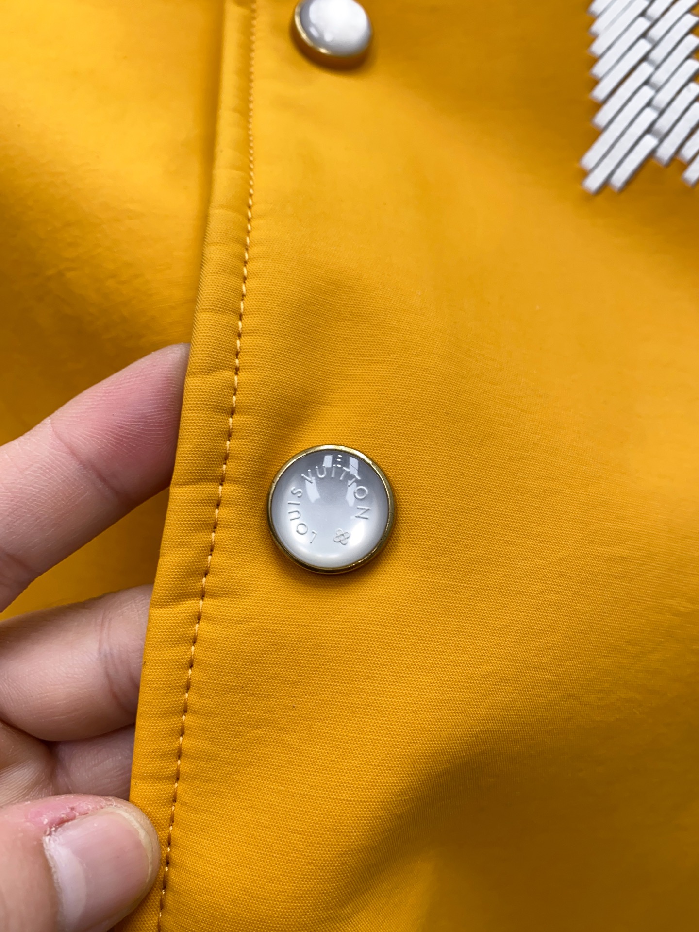 ルイ・ヴィトン「Louis Vuitton」レザー＆ナイロン ブラウゾン ジャケット