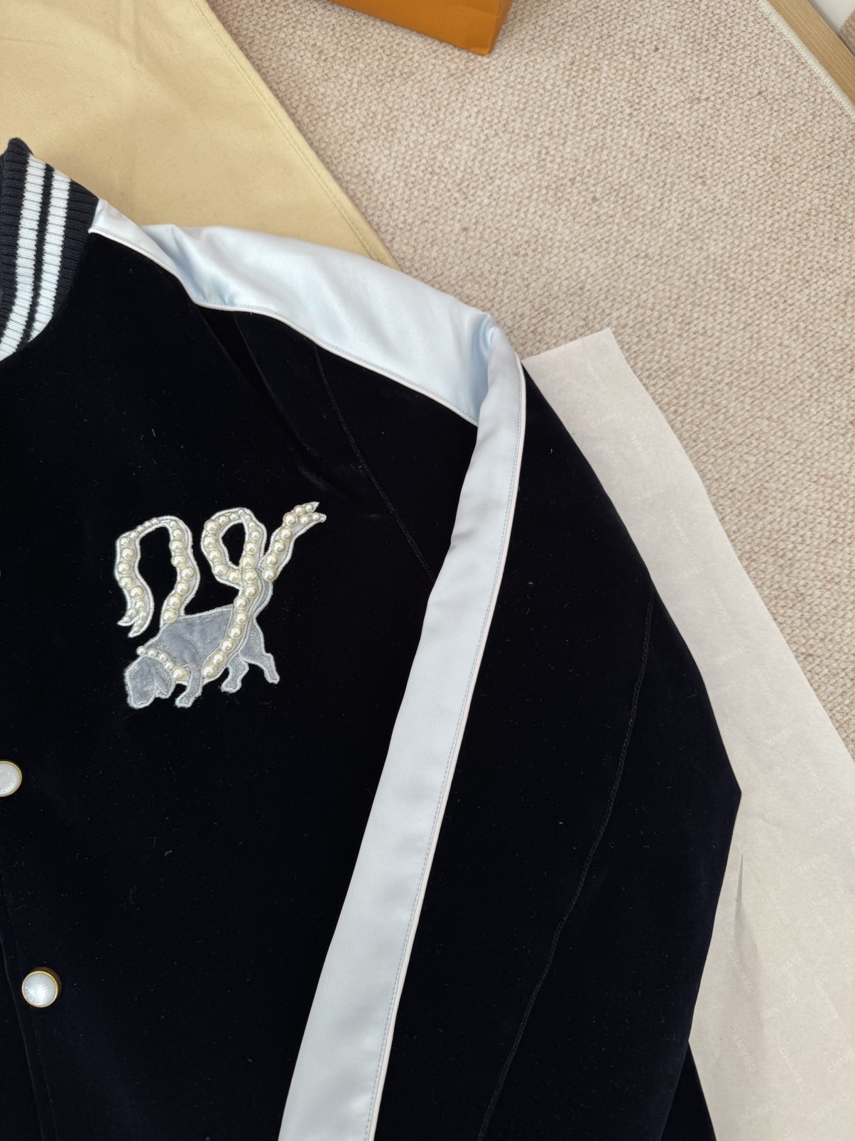 ルイ・ヴィトン「Louis Vuitton」シルクベルベット ペアルック バレージャケット