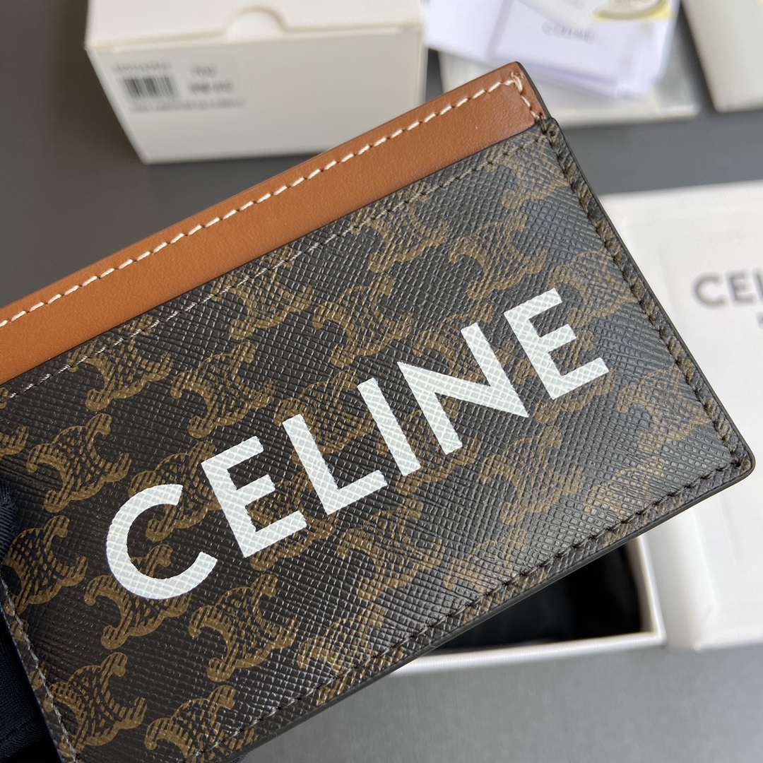 セリーヌ「Celine」TRIOMPHE モノグラム プリント カードケース
