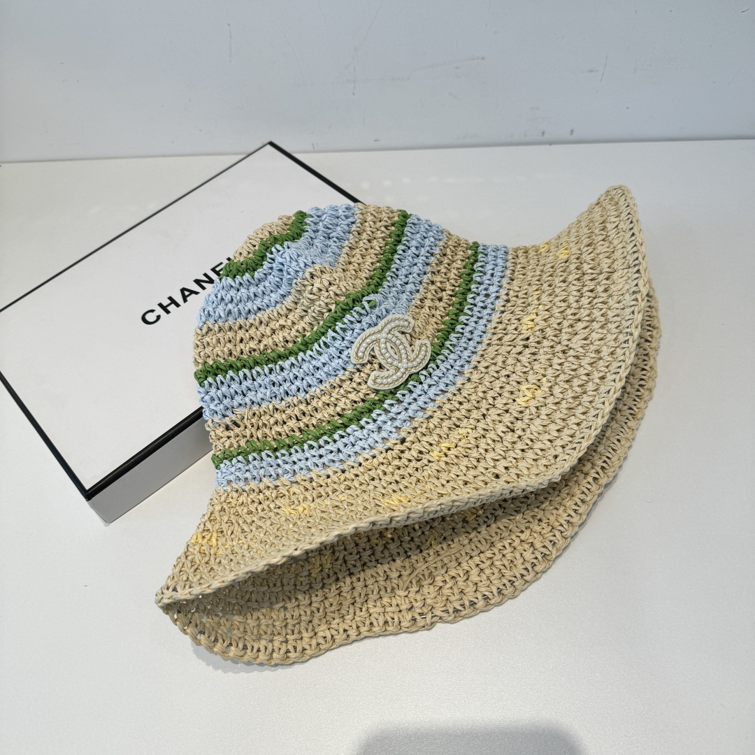 シャネル「Chanel」シャネル 2026春夏 ストローブーム・レインボーバケットハット