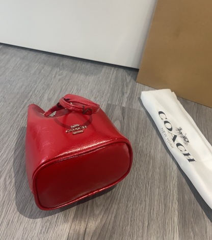 コーチ「Coach」ドローストリング ミニ バケットバッグ