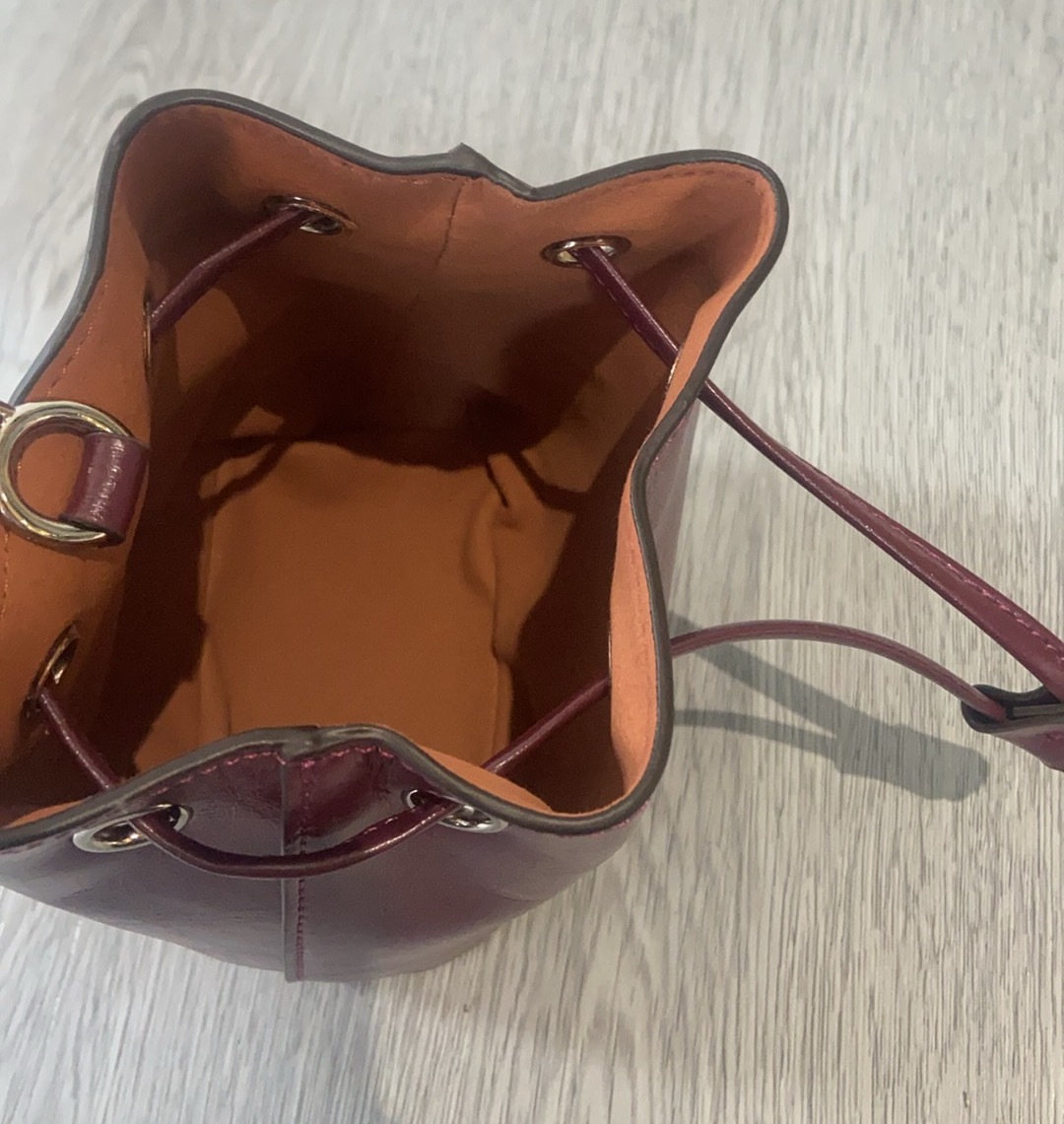 コーチ「Coach」ドローストリング ミニ バケットバッグ